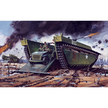 Airfix 1/72 Buffalo Amphibian and Jeep
